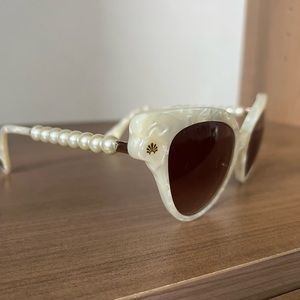 Lele Sadoughi Mother of Pearl Cat-eye Sunglasses